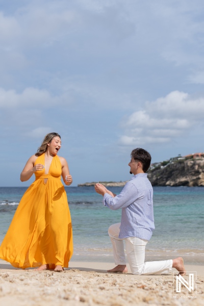Family Celebrates a Surprise Proposal