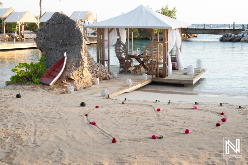 Wedding proposal at Baoase Luxury Resort