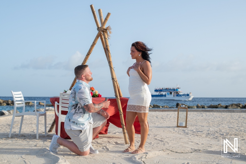 Wedding proposal at Sunscape Curacao Resort
