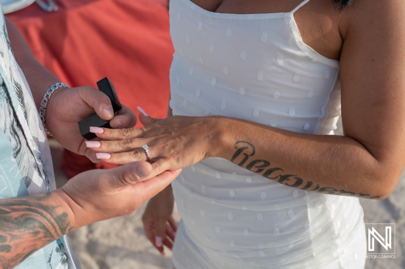 Wedding proposal at Sunscape Curacao Resort