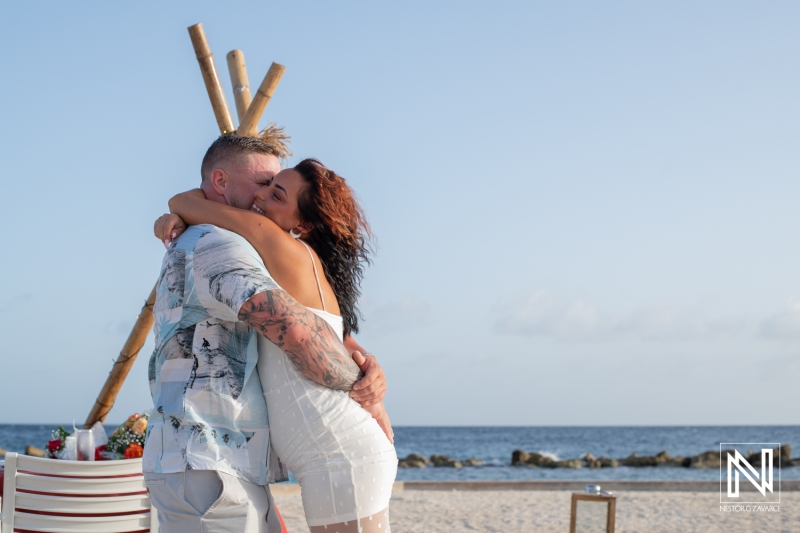 Wedding proposal at Sunscape Curacao Resort