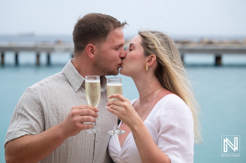 Mood Beach Engagement Portrait