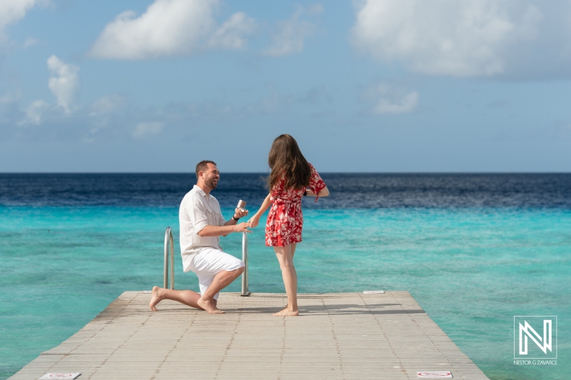 Wedding proposal at Playa Porto Mari