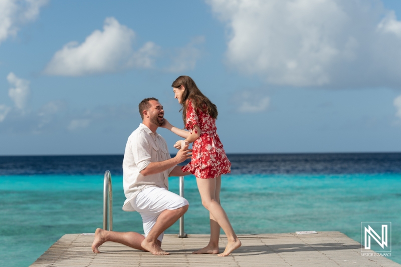 Wedding proposal at Playa Porto Mari