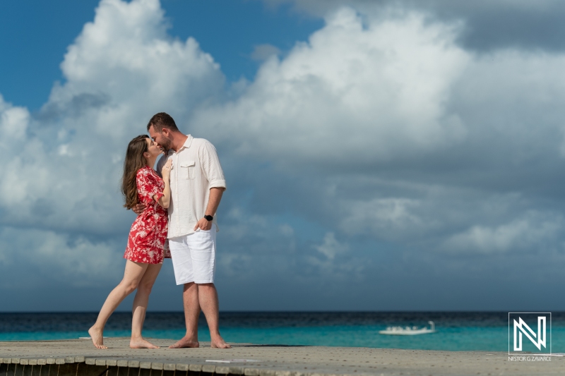 Engagement photoshoot at Playa Porto Mari