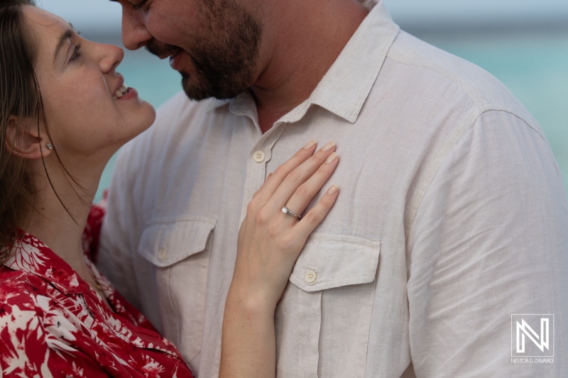 Engagement photoshoot at Playa Porto Mari