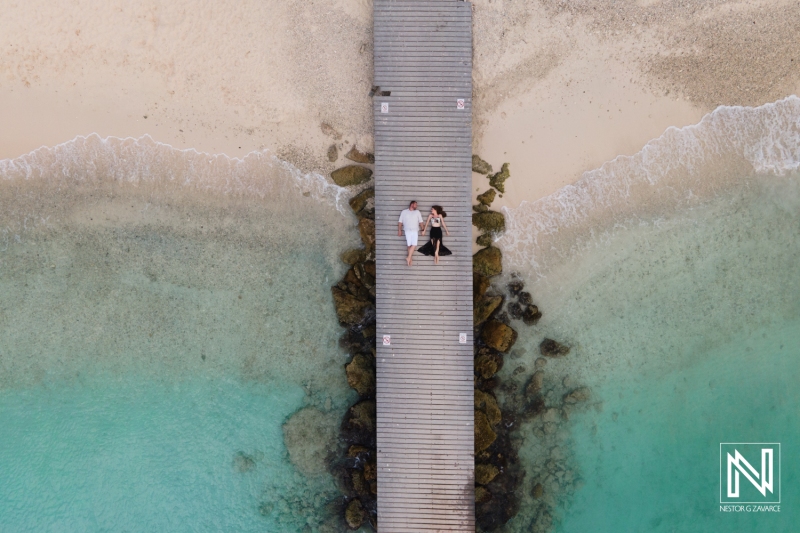 Engagement photoshoot at Playa Porto Mari