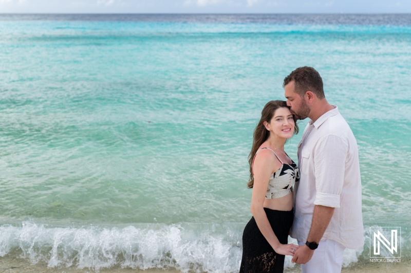 Engagement photoshoot at Playa Porto Mari