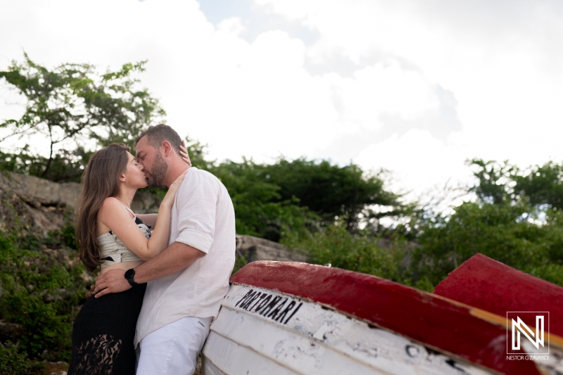 Engagement photoshoot at Playa Porto Mari