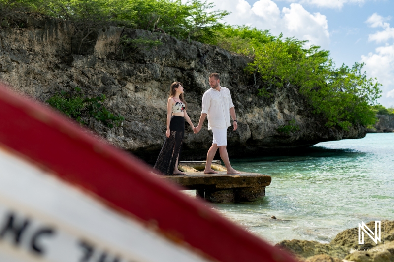 Engagement photoshoot at Playa Porto Mari