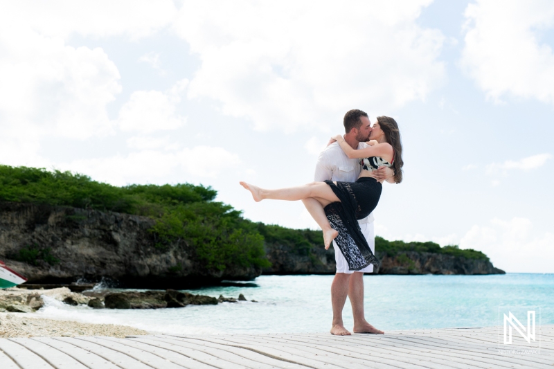 Engagement photoshoot at Playa Porto Mari
