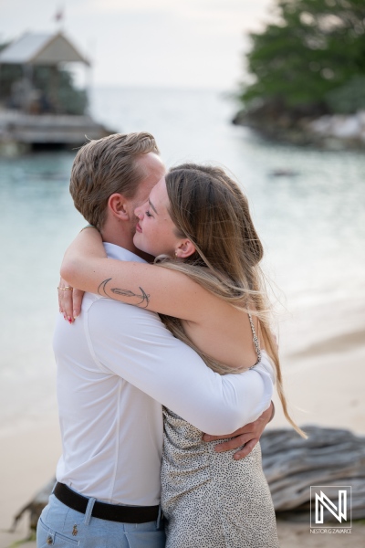 Wedding proposal at Baoase Luxury Resort in Curacao brings joy and love between two people