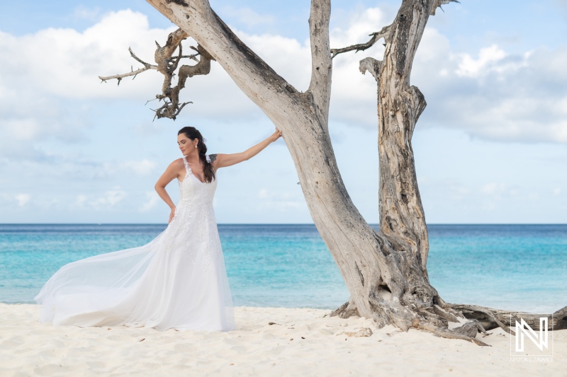 Trash the Dress photoshoot at Cas Abao beach