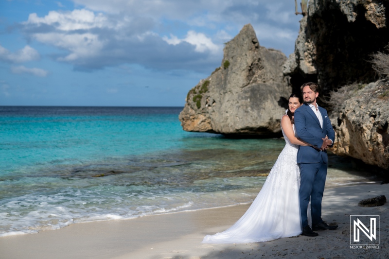 Trash the Dress photoshoot at Cas Abao beach