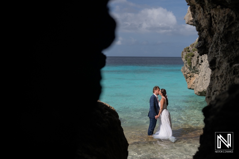 Trash the Dress photoshoot at Cas Abao beach