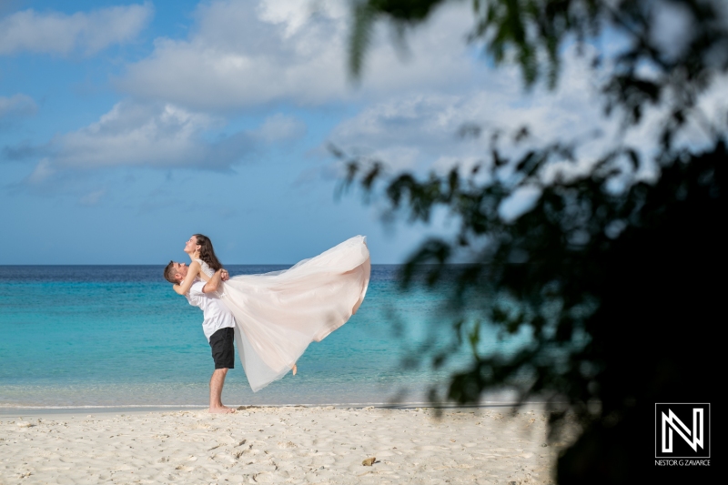 Trash the Dress photoshoot at Cas Abao