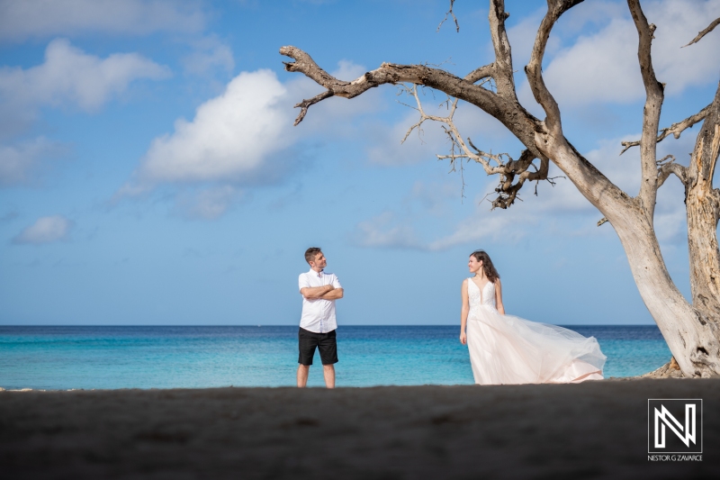 Trash the Dress photoshoot at Cas Abao
