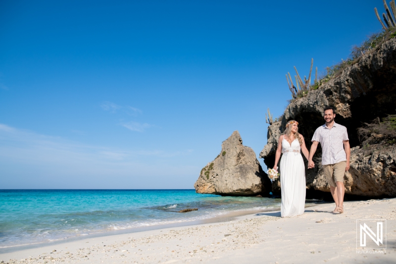 Trash the Dress photoshoot at Cas Abao