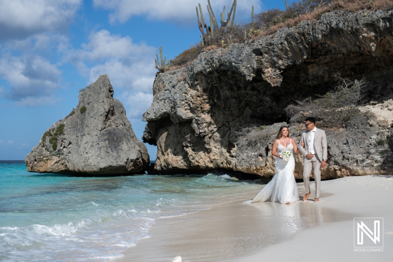 Trash the Dress photoshoot at Cas Abao Beach