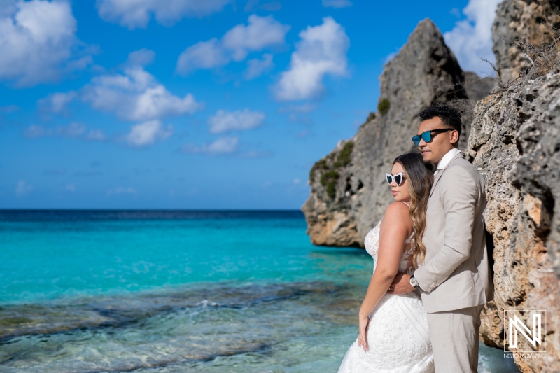 Trash the Dress photoshoot at Cas Abao Beach