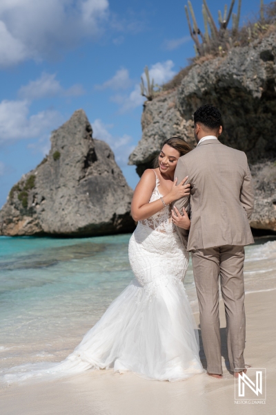 Trash the Dress photoshoot at Cas Abao Beach