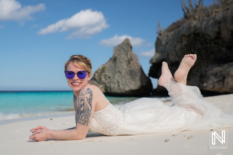 Bride photoshoot session at Cas Abao