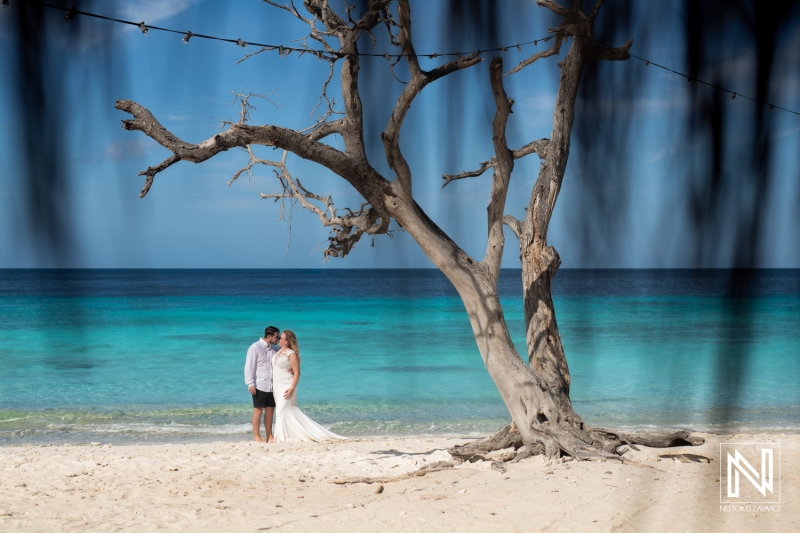 Trash the Dress photoshoot session at Cas Abao Beach