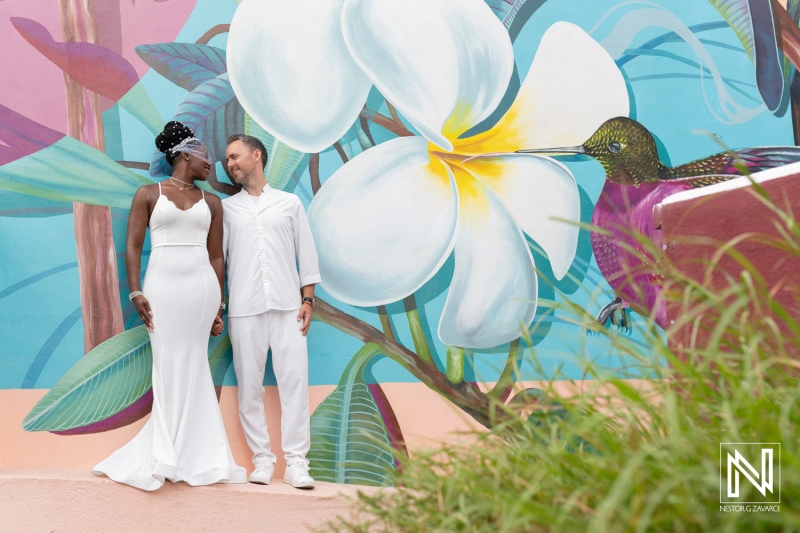 Trash the Dress photoshoot in Otrobanda