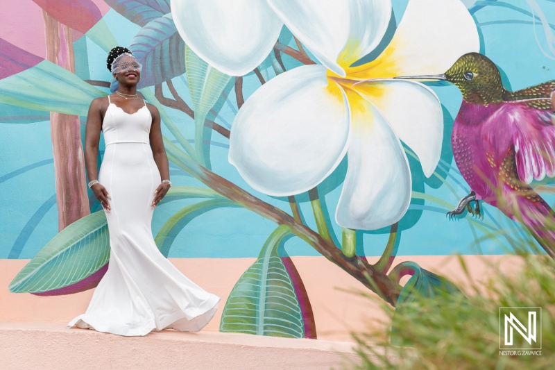 Trash the Dress photoshoot in Otrobanda