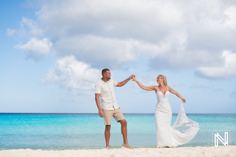 Trash the Dress session in Curacao