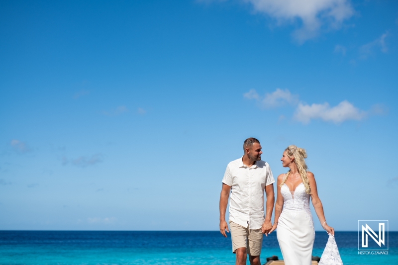 Trash the Dress session in Curacao