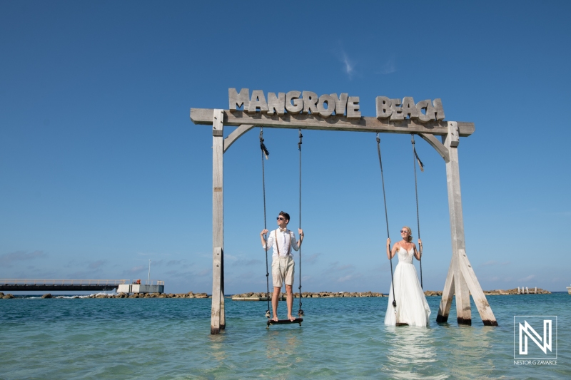 Trash the Dress photoshoot session at Mangrove Beach Corendon