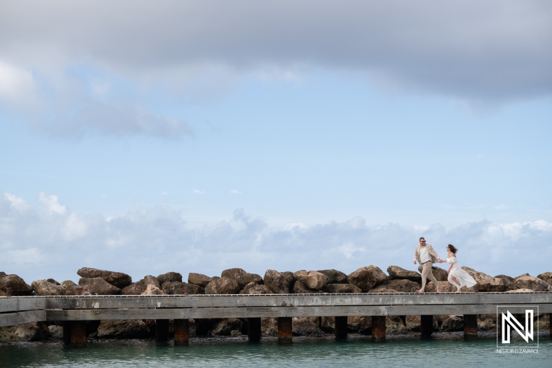 Couple Walking along the Marichi Pier