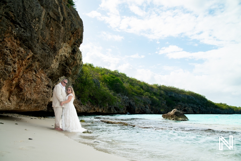 Trash the Dress photoshoot session at Cas Abao Beach
