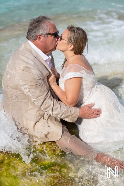 Trash the Dress photoshoot session at Cas Abao Beach