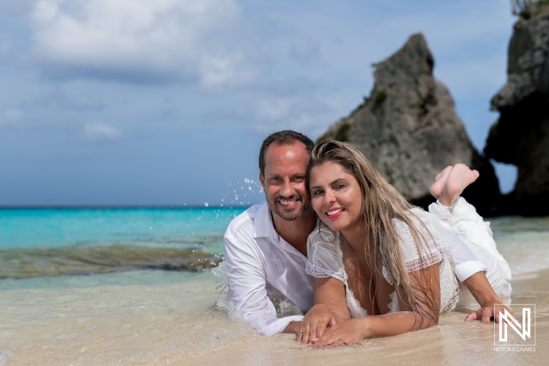 Trash the Dress photoshoot session at Cas Abao Beach