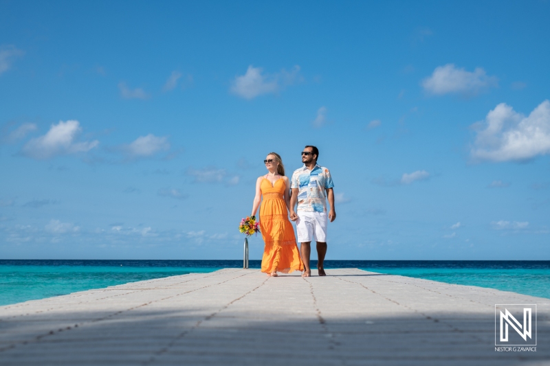 Couple photoshoot at Playa Porto Mari
