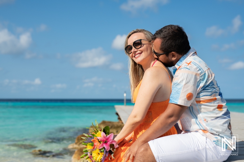Couple photoshoot at Playa Porto Mari