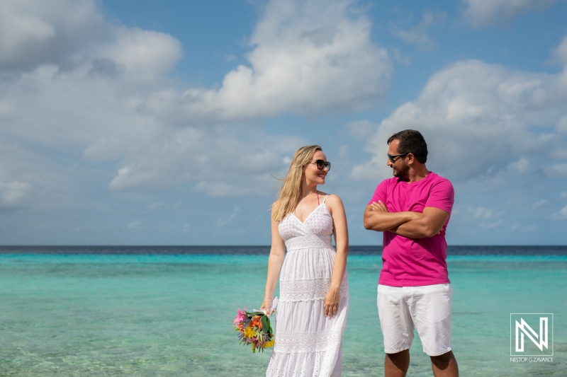 Couple photoshoot at Playa Porto Mari