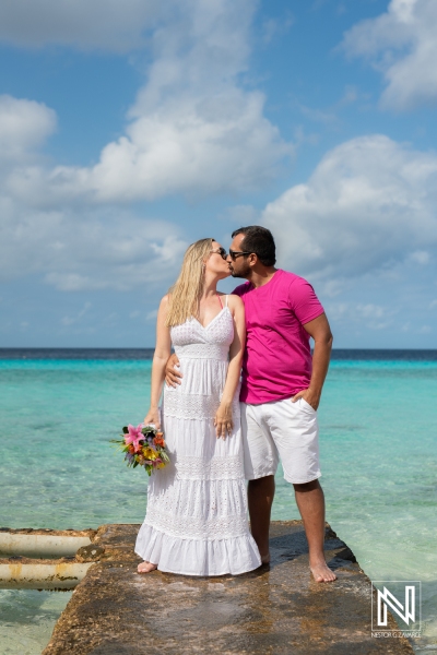 Couple photoshoot at Playa Porto Mari