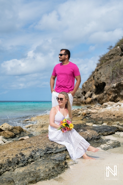 Couple photoshoot at Playa Porto Mari