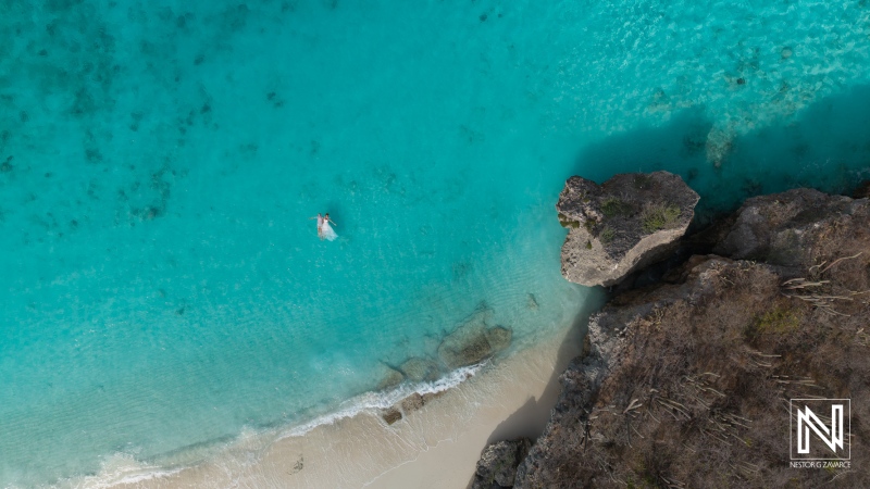 Aerial View of Cas Abao Beach