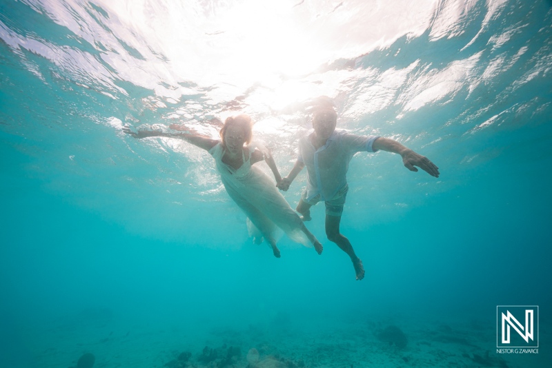 Swimming Together beneath the Caribbean Surface