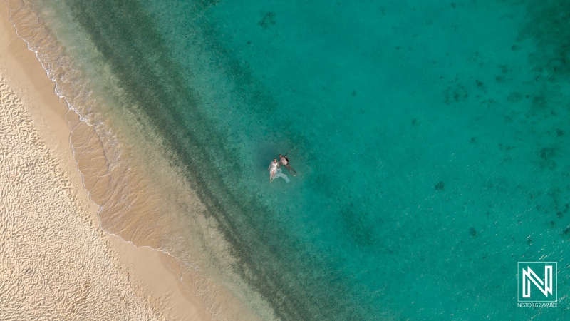 Caribbean Beach Couple Portrait