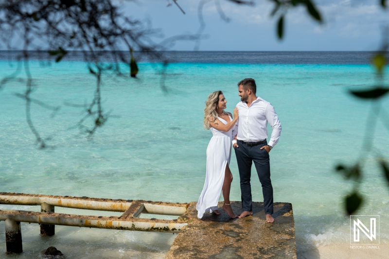 Trash the Dress photoshoot at Playa Porto Mari