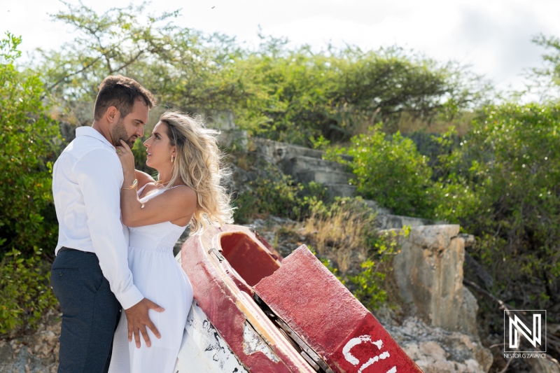 Trash the Dress photoshoot at Playa Porto Mari