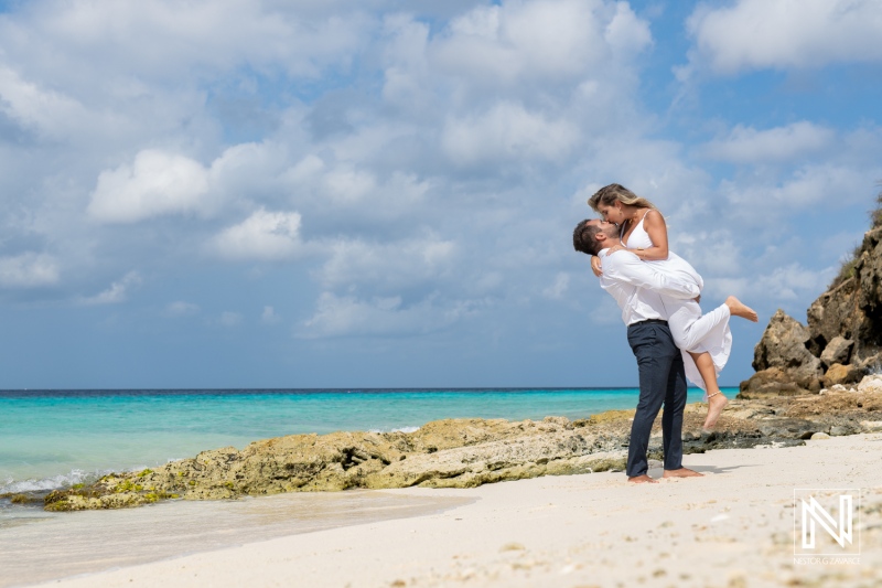 Trash the Dress photoshoot at Playa Porto Mari