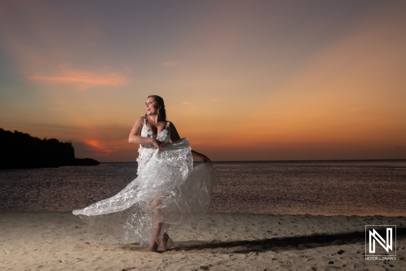 Bride sunset photoshoot session