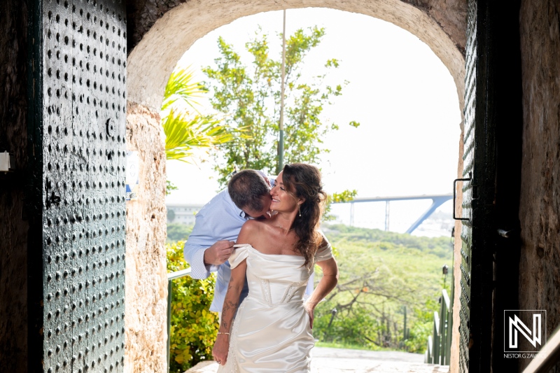 Couple celebrates vow renewal in Curacao against a stunning natural backdrop