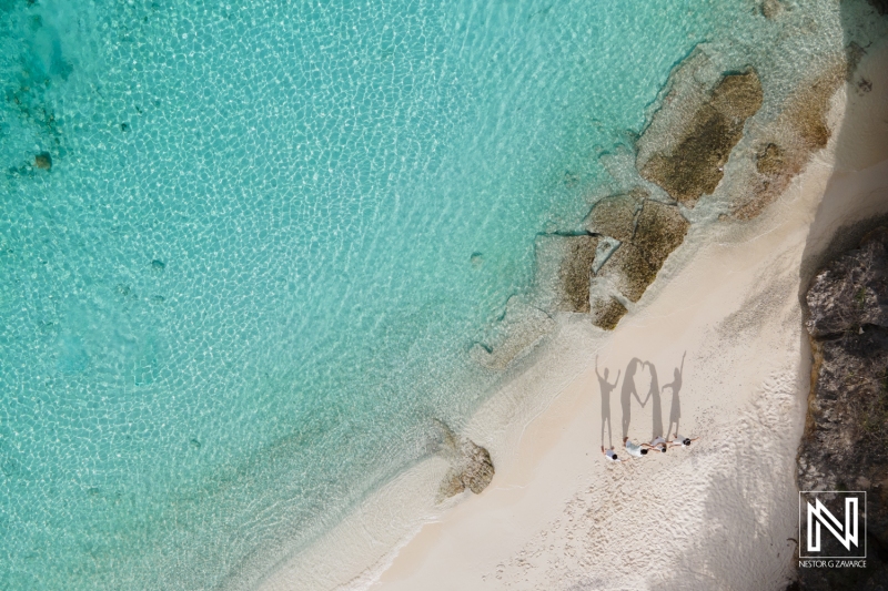 Family drone shot